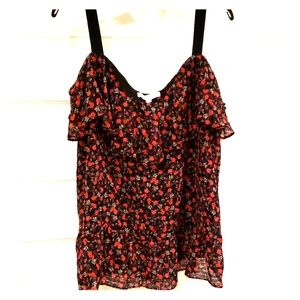 Sleeveless flower top
